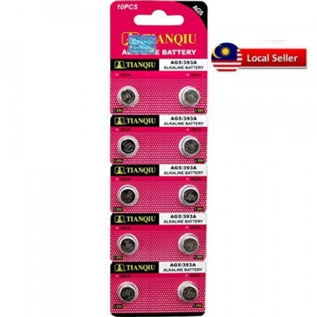 10pcs (1pack) AG5 393A Button cell Alkaline Battery