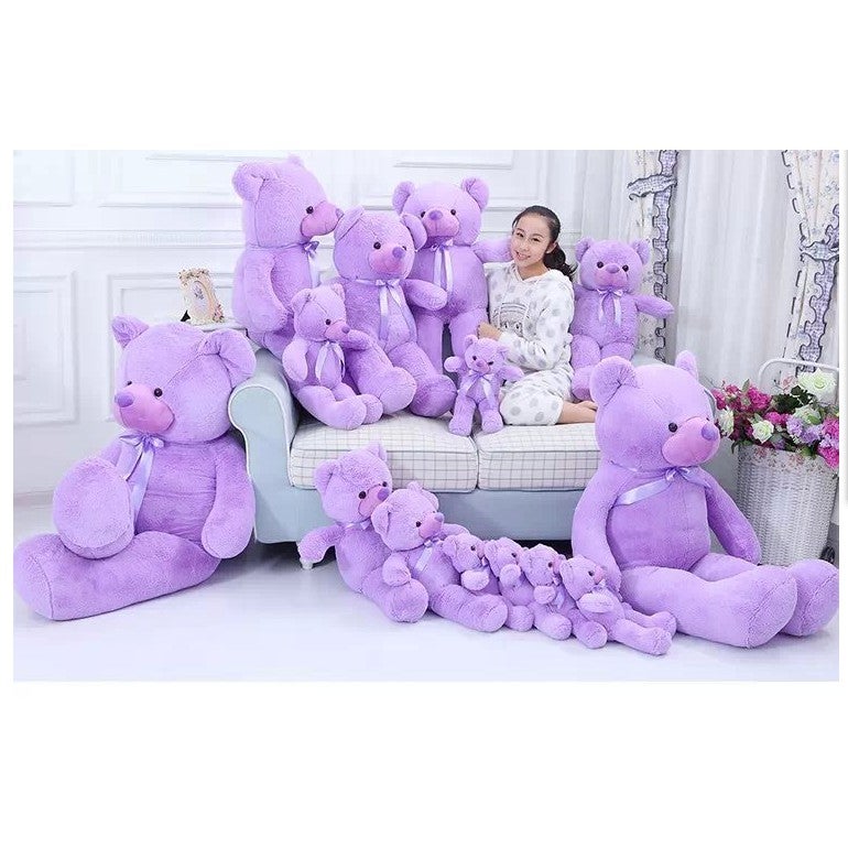 Purple Giant Stuffed Pillow Teddy Bear Soft Plush Doll HOT
