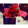 10 pcs Red Rose, Pink Dressing bouquet
