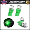 2 x T10 5 LED 5050 Light Bead SMD LED Car Interior Light Bulb ( Green )