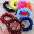10pcs Lace Hair Holders Elastics 12 Colour Candy Colours Child Girls' Rubberband