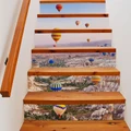 Homepro 3D DIY Wall Sticker Mural 6Pcs Stairway Decoration Waterfall Sea Water