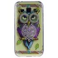 TPU Case with OWL Painting for Samsung Galaxy J1