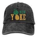 Pineapple New York Caps Unisex Adult Adjustable Sun Cowboy Snapback Hat
