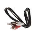 1/8" 3.5mm Plug Jack to 2 RCA Male Stereo Audio Y adapter