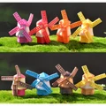 8pcs/set Windmill Miniature Figurine Model Kid Toy 4.5cm Anime Children Figure