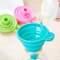 Food-grade silicone folding retractable long-necked funnel creative household