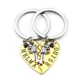 2Pcs Thelma Louise Gun Charm Key Chain Ring Keyring Keyfob Lover Gift