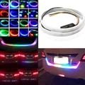 ?Ready Stock?Car Tailgate Turning Signal Bar RGB LED Strip Trunk Light Strips
