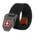 Men's canvas belt red cross buckle Revolution military belt Army tactical belts