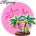 Coconut Tree Silicone Molds Fondant Cake Decorating Tools Candy Chocolate Moulds