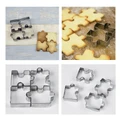 Cake Decorating Cookies Muffin Puzzle Shape Mould Stainless Steel 4 PCS