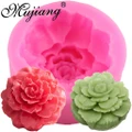 Carnations Flower Candle Silicone Fondant Cake Decorating Tools Candy Soap Molds
