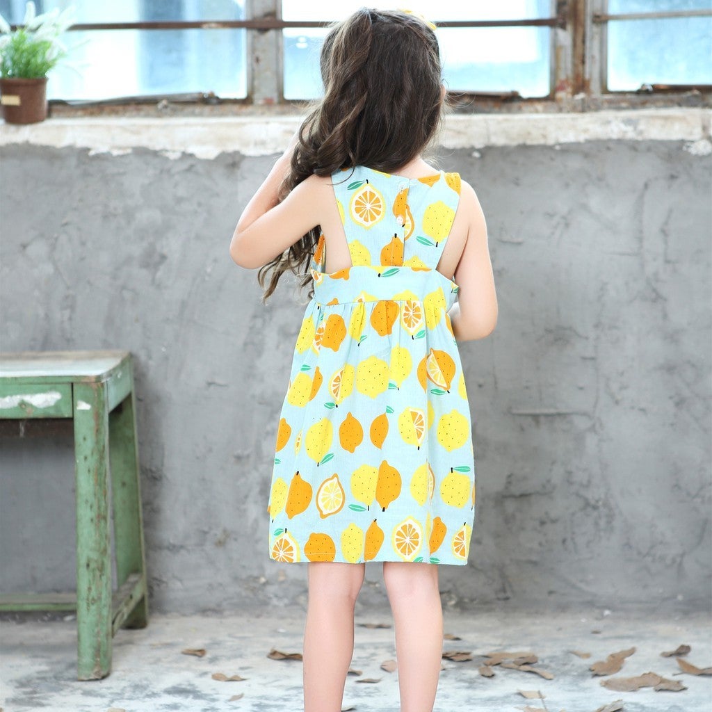 Ready Stock Princess Dress Girls clothing Cotton Dresses Wholesale Kids Clothing