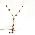 Red Stone Golden Necklace