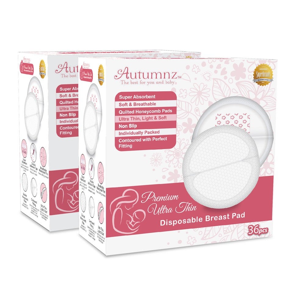 Autumnz LACY (New Packaging) or Premium Ultra Thin Disposable Breastpads Breast Pads - 36/72 pcs