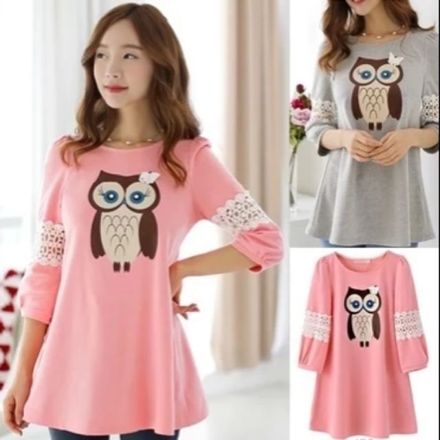 Women Blouse Long Sleeves Teenager Shirt Maternity Blouse Baju Muslim