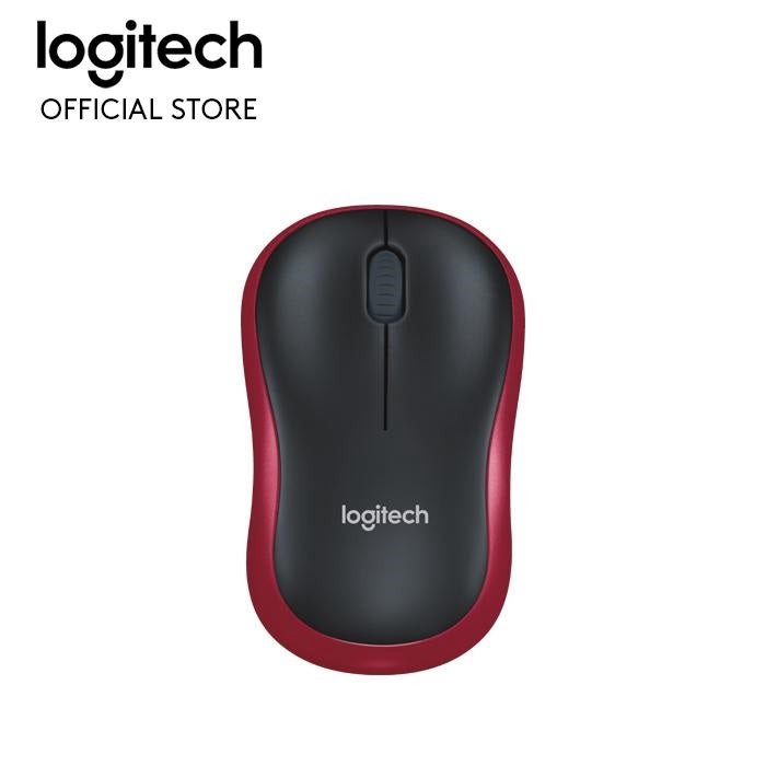 Logitech M185 Wireless Mouse - Red 910-002503