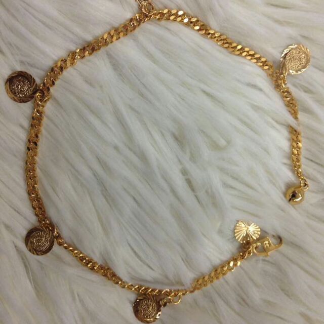 Gelang kaki emas sadur (KOD GK001)