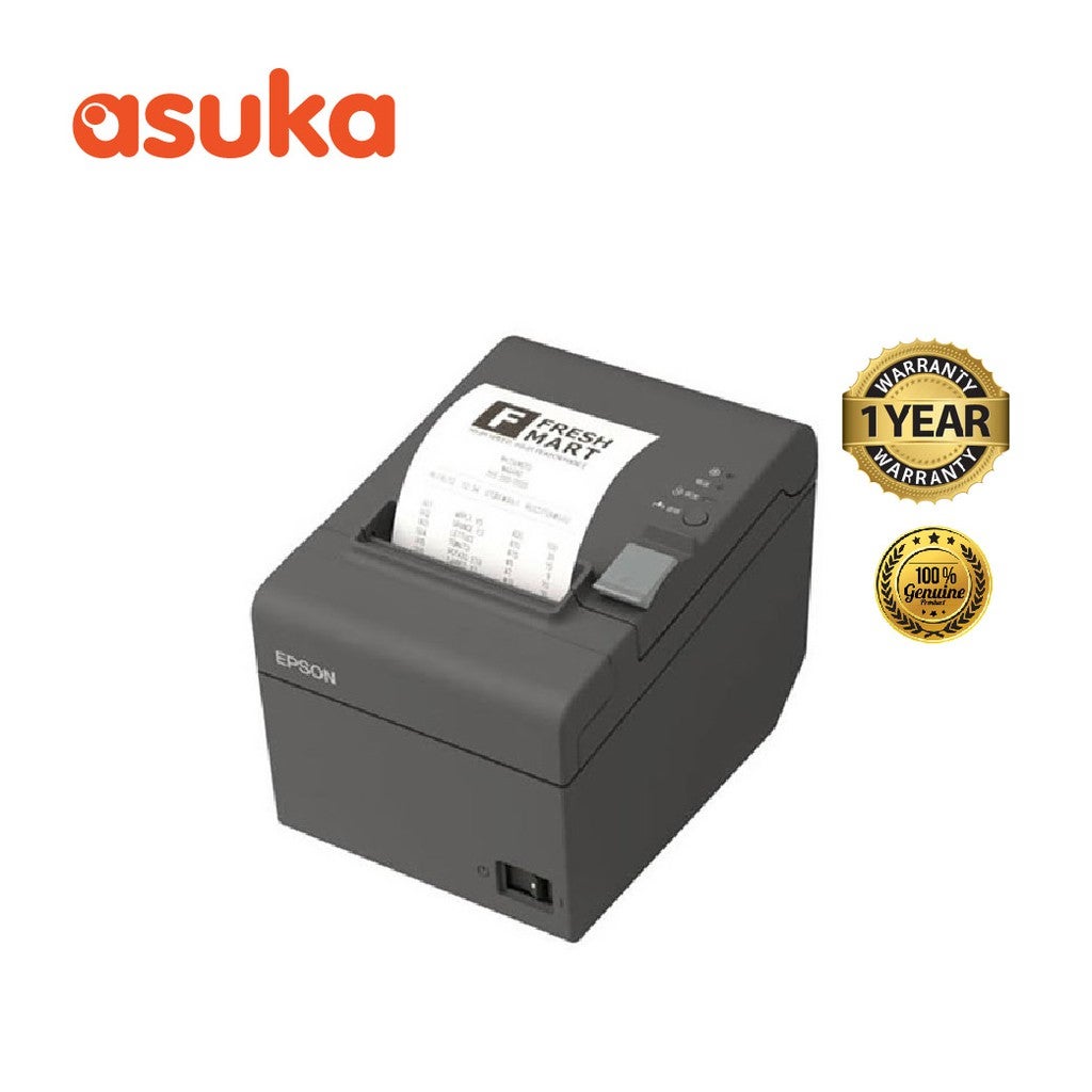 Epson TM-T82 USB + Serial Thermal Receipt Printer (Grey)
