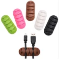 Cable Holder clip Cable Winder Earphone Cable Organizer Wire Storage Silicon