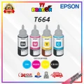 EPSON T664 ALL COLOR CYMK REFILL INK FOR L120,L310,L360,L405,L1300,L565