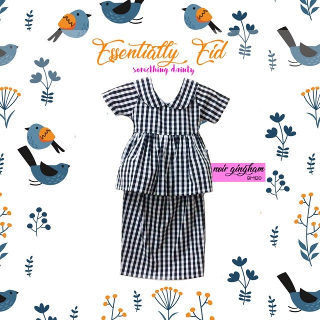 SHORT SLEEVE PEPLUM KURUNG FOR KIDS