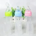 Infant Baby Kids Silicone Feeding With Spoon Feeder Food Rice Cereal Bottle