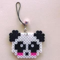 Cute Panda Pixel Keychain