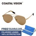 COASTAL VISION Polarized Sunglasses Unisex Pilot CVS6417