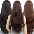 Women Wavy Long Full Wig Heat Resistant Hair