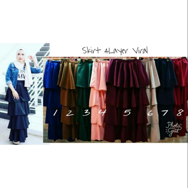 SKIRT 4LAYER VIRAL