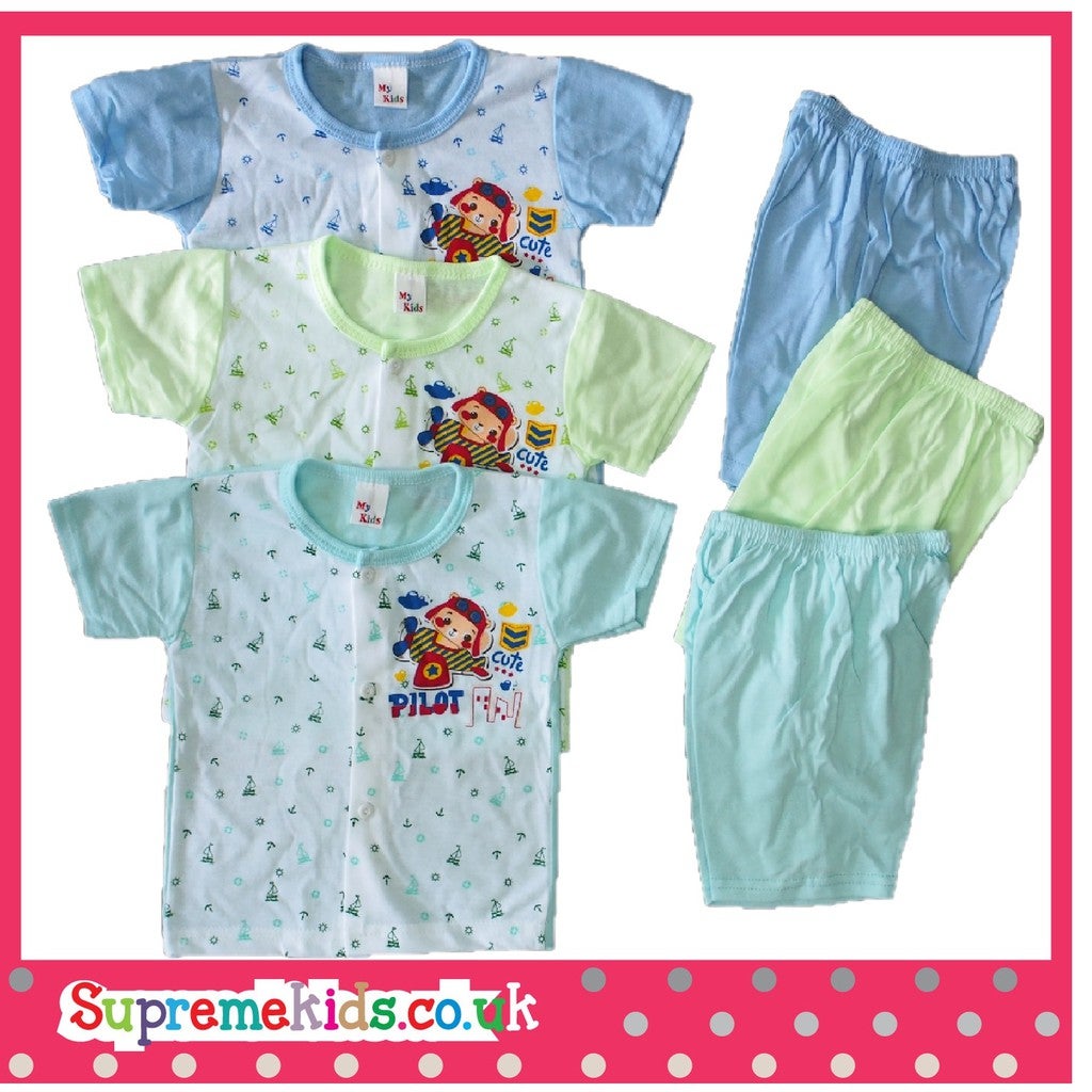NewBorn Baby 3 SET Baby Casual wear ( Fit to Age: 6-12 Mth ) Ready Stock!