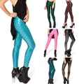 ?beefashion?Women Fashion Fish Scale Leggings 3D Printed Mermaid legging