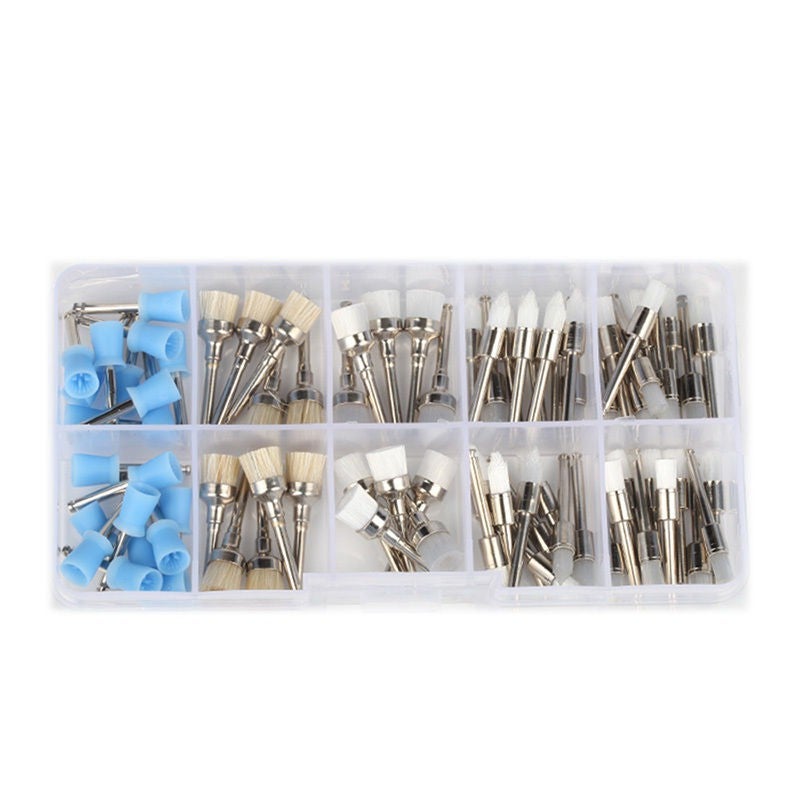 Dental prophy Polishing Cups brush flat type bowl type pointed type 80/box