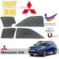 Simart Shade Magnetic Sunshade For Mitsubishi ASX 2010 6pcs (Made In Malaysia)