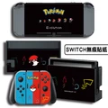 Game Sticker kit skin vinyl decal wrap Pokemon for Nintendo Swith 02 black