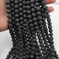 1 Strand Natural Stone Beads Lava Rock Round Jewelry Making Gemstone 4-16mm