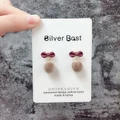Korean Design Little Cute sweet Bowknot small ball earrings