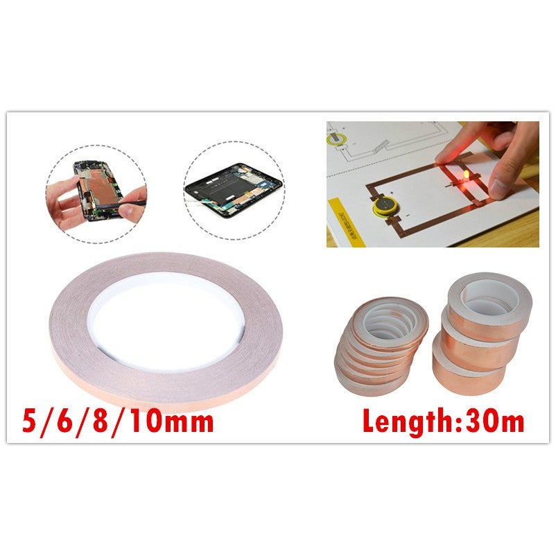 30M Conductive EMI Shielding Heat Copper Foil Tape