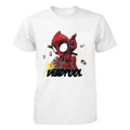 [READY STOCK] DEADPOOL SUPERHERO COOL CASUAL FUNNY GRAPHIC WHITE T-SHIRT 11