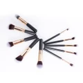 O.TWO.O Matte Black Cosmetics Brush Set Beauty Makeup Brush (10 Pcs)