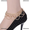 Women Gold Plated Chain Anklet Bracelet Barefoot Sandal Beach Foot Jewelry