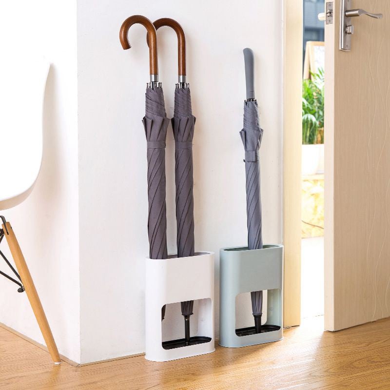 Home Oval Umbrella Stand Rack Umbrella Draining Can Holder 4 pcs Umbrellas