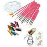 72Pcs Glitter Mix Color UV Gel Acrylic Builder Extension For DIY Nail Art Tips