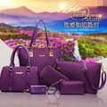 2017 New Handbag Fashion Nylon Fabric Six-piece Suitcase Bag Shoulder Messenger