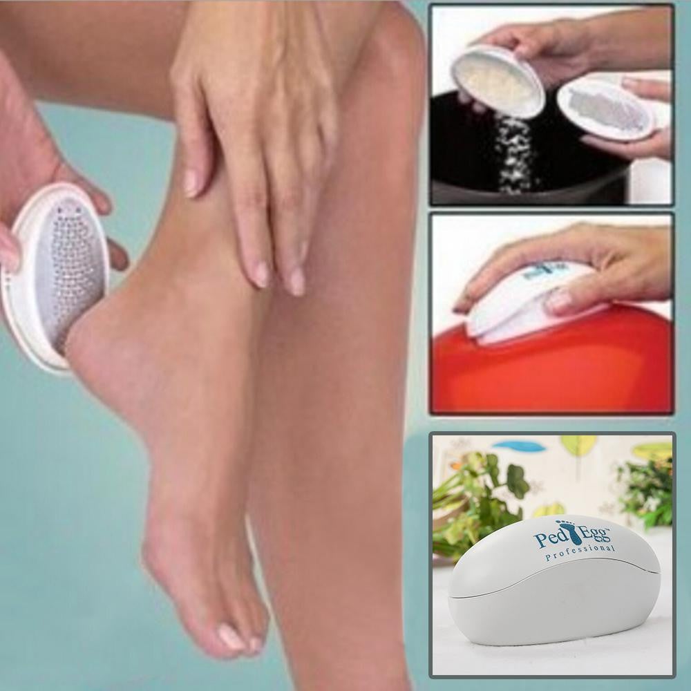 Fashion Ped Egg Pedicure Foot File Smooth Feet Dry Horniness Hard Skin Remover