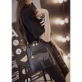 Korean fashion double shoulder bag school travel backpack PU leather women bag