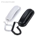 Portable Corded Telephone Phone Pause/ Redial/ Flash Wall Mountable Base Ha