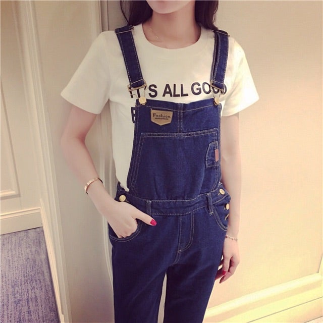 [READY STOCK] CLWP3779 Fashion Denim Jumpsuit